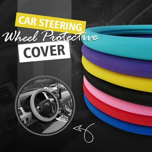 Soft Silicone Car Steering Wheel Cover Non-Slip Car Decoration Steering Wheel Cover